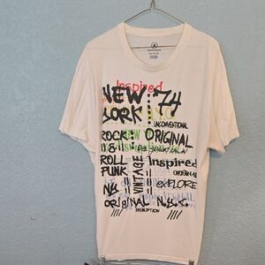 Converse White Graphic Tee with Bold Text